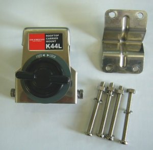 画像3: K44L キャリアパイプ用基台（可倒式・強靱タイプ）