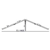 画像: EL-140X マルチバンド逆Vダイポールワイヤーアンテナ　バラン付7/21MHz (13m)